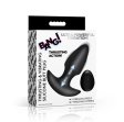 (image for) Thrusting & Vibrating Silicone Butt Plug w/ RC - Black