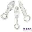 (image for) Halos of Pleasure – All Glass Anal Plug Trio