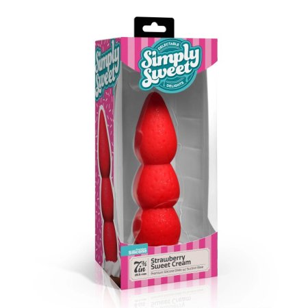 (image for) Strawberry Sweet Cream Premium Silicone Dildo