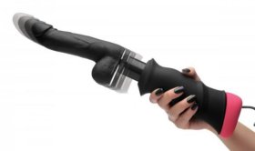 Mega-Pounder Hand-Held Thrusting Dildo Mega-Pounder Hand-Held Thrusting Dildo