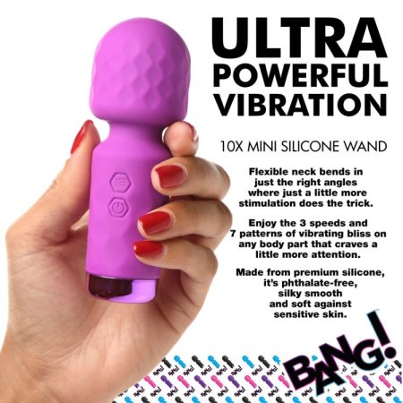 (image for) 10X Mini Silicone Wand - Purple