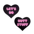 (image for) 'Let's Do Butt Stuff' Black & Pink Heart