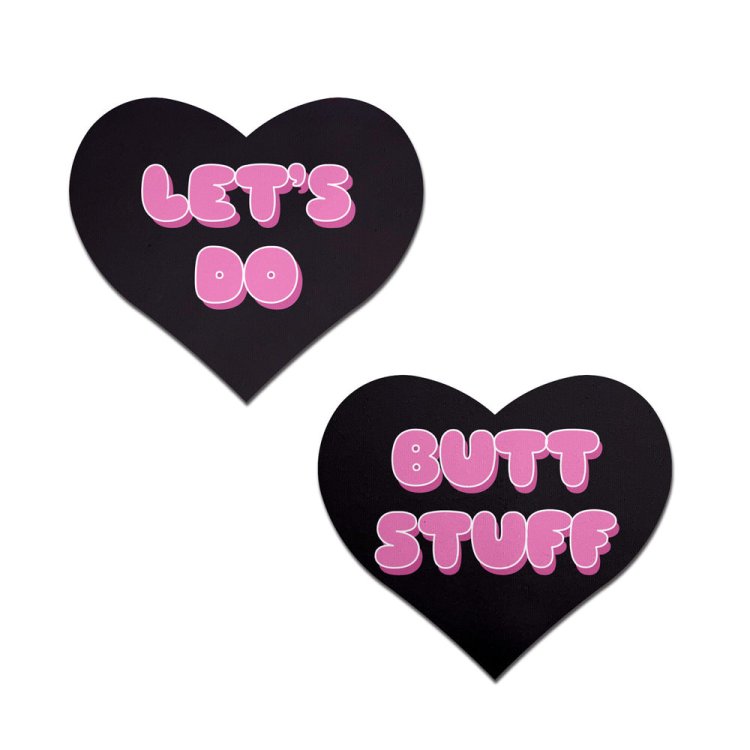 (image for) \'Let\'s Do Butt Stuff\' Black & Pink Heart