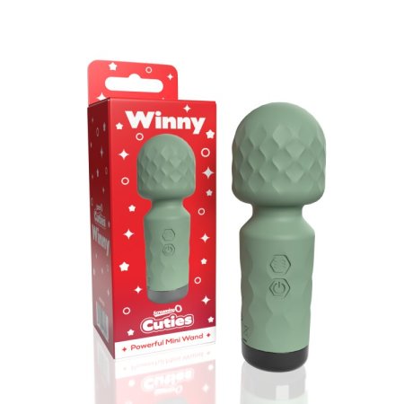 (image for) Screaming O Cuties Winny Vibrating Mini Wand - Sage Green