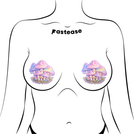 (image for) Pastel Celestial Fairycore Mushroom Breast Pasties