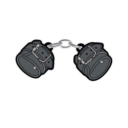 (image for) Enamel Pin: Large Leather Handcuffs *