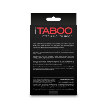 (image for) Hustler Taboo - Eyes & Mouth Hood Black