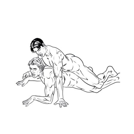 (image for) The Gay Porn Colouring Book