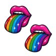 (image for) Taste the Rainbow Sparkling Tongue Out Pasties