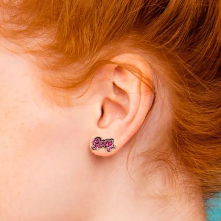 (image for) SEXY Pink & Gold Earrings *