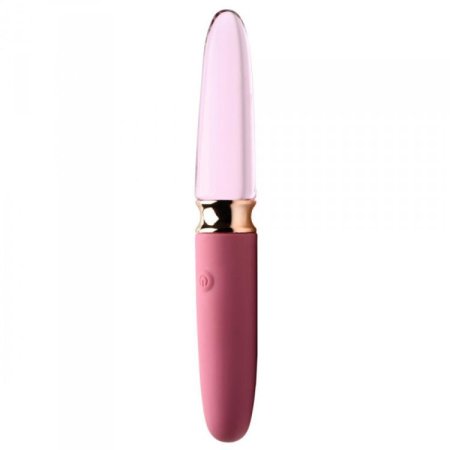 (image for) 10X Dual End Smooth Silicone/Glass Vibe*