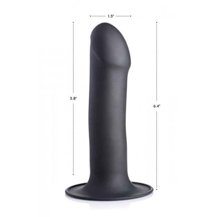 (image for) Squeezable Phallic Dildo - Black