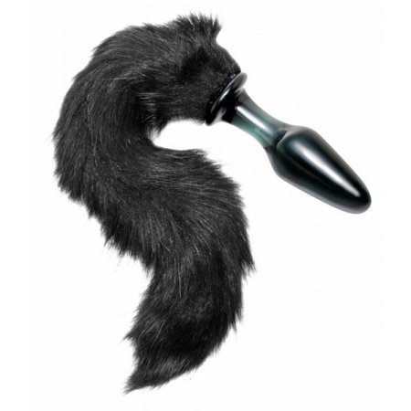 (image for) Tailz Midnight Fox Tail Plug - Glass