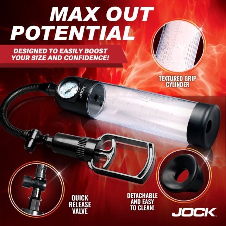 (image for) Pump Up Gauge Penis Pump with Pull Handle