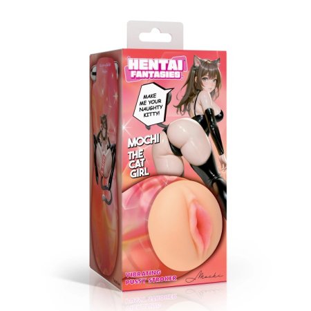 (image for) Mochi the Cat Girl Vibrating Pussy Stroker