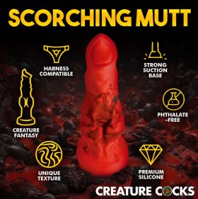 Fire Hound Silicone Dildo - Small Fire Hound Silicone Dildo - Small