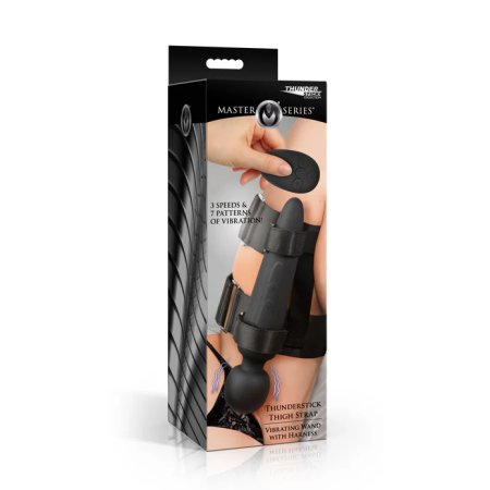 (image for) Thunderstick Thigh Strap Vibrating Wand w/ remote