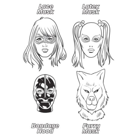 (image for) Fetishes are Fun Colouring Book