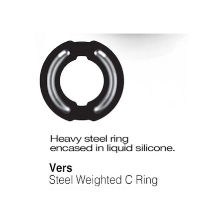 (image for) Steel Weighted Liquid Silicone C Ring