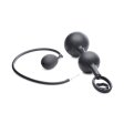 (image for) Devils Rattle Inflatable Silicone Anal Plug with Cock and Ball Ring