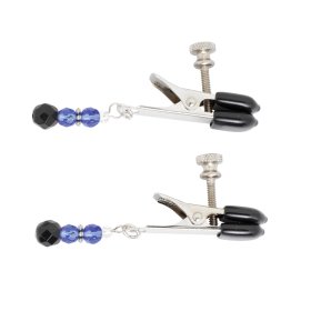 Blue Beaded Clamps - Adj Broad Tip Blue Beaded Clamps - Adj Broad Tip