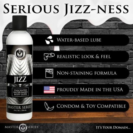(image for) Jizz Unscented Water-Based Lube - 8oz