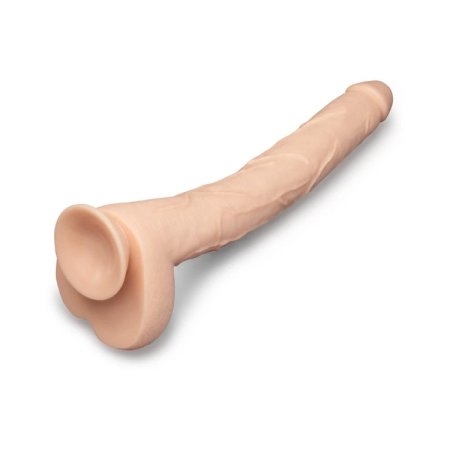 (image for) BONE - 17" DEEP-INSERT DILDO WITH REALISTIC BALLS AND SUCTION CUP