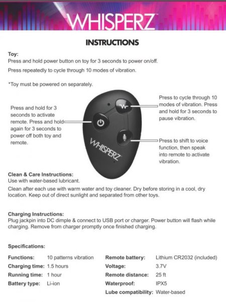 (image for) Voice Activated Vibrating Prostate Plug*