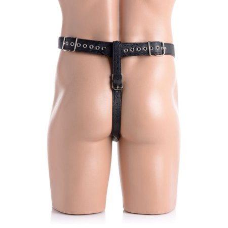 (image for) Male Chastity Harness Silicone Anal Plug