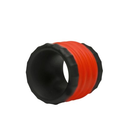 (image for) 2-in-1 Silicone Cock Ring - Red