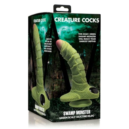 (image for) Swamp Monster Scaly Silicone Dildo *