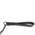 (image for) Leather Lead - Black with Black