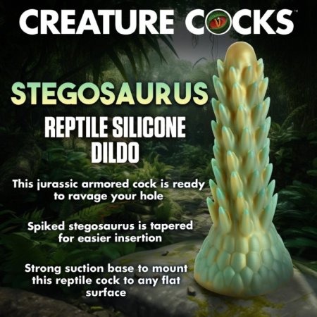 (image for) Stegosaurus Spiky Reptile Silicone Dildo