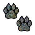 (image for) Paw Print Pasties - Disco Silver/Black