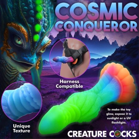 (image for) Galactic Cock Alien Glow-In-Dark Dildo