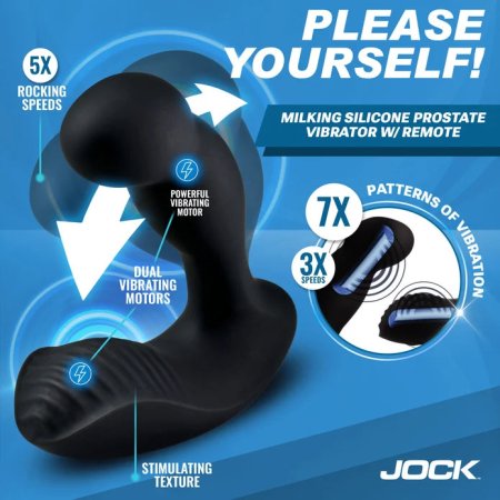 (image for) P-Force Milking Silicone Prostate Vibrator w/ Remote