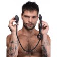 (image for) Devils Rattle Inflatable Silicone Anal Plug with Cock and Ball Ring