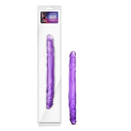 (image for) B Yours 14" Double Dildo - Purple