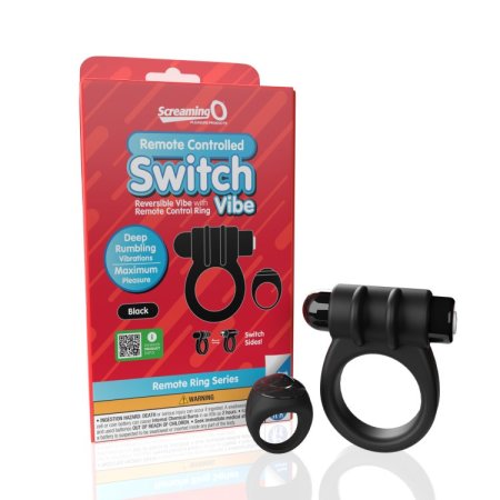 (image for) Screaming O Remote Controlled Switch Vibrating Ring - Black