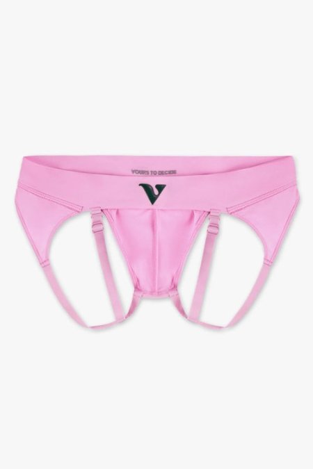 (image for) Mens Large - JockVStrap Sheer Briefs - Taffy
