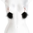(image for) Bound Nipple Clamps - F1 -Black Feather