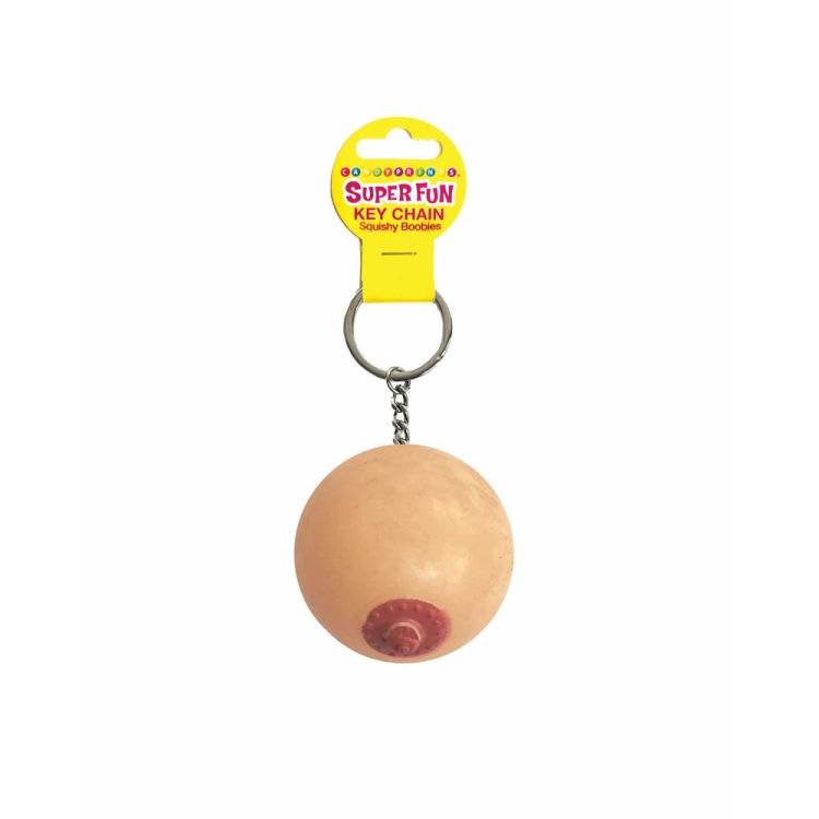 (image for) Super Fun Keychain - Squishy Boob