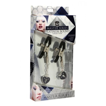 (image for) Charmed Heart Padlock Nipple Clamps