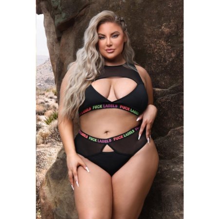(image for) Fuck Labels Crop Top & High Waist Bottoms