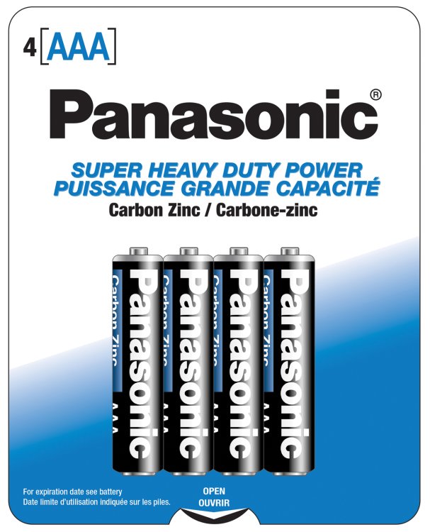 (image for) Panasonic Super Heavy Duty Battery AAA - Pack of 4