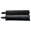 (image for) Leather Padded Wrist Cuffs - Black with Black