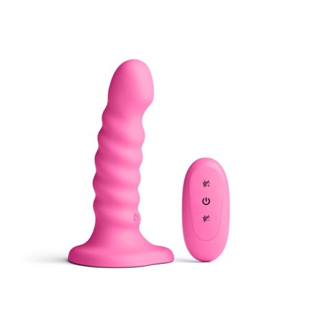 (image for) Colours - Ribbed - 5" Vibrating - Pink