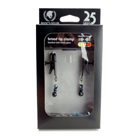 (image for) Black Beaded Clamps - Adj Broad Tip