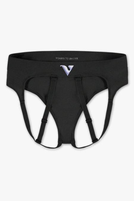 (image for) Womens Medium - JockVStrap Sheer Briefs - Black