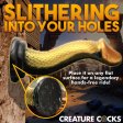 (image for) Golden Mamba Snake Silicone Dildo